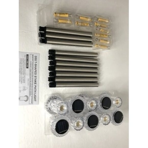 New Pathway lights 10 Pack Solar Outdoor Lights, Led Waterproof Solar Powered - Picture 1 of 3